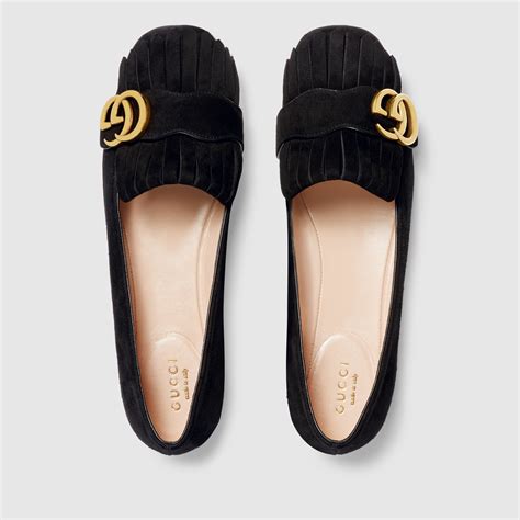 gucci suede flats|gucci ballet flats for women.